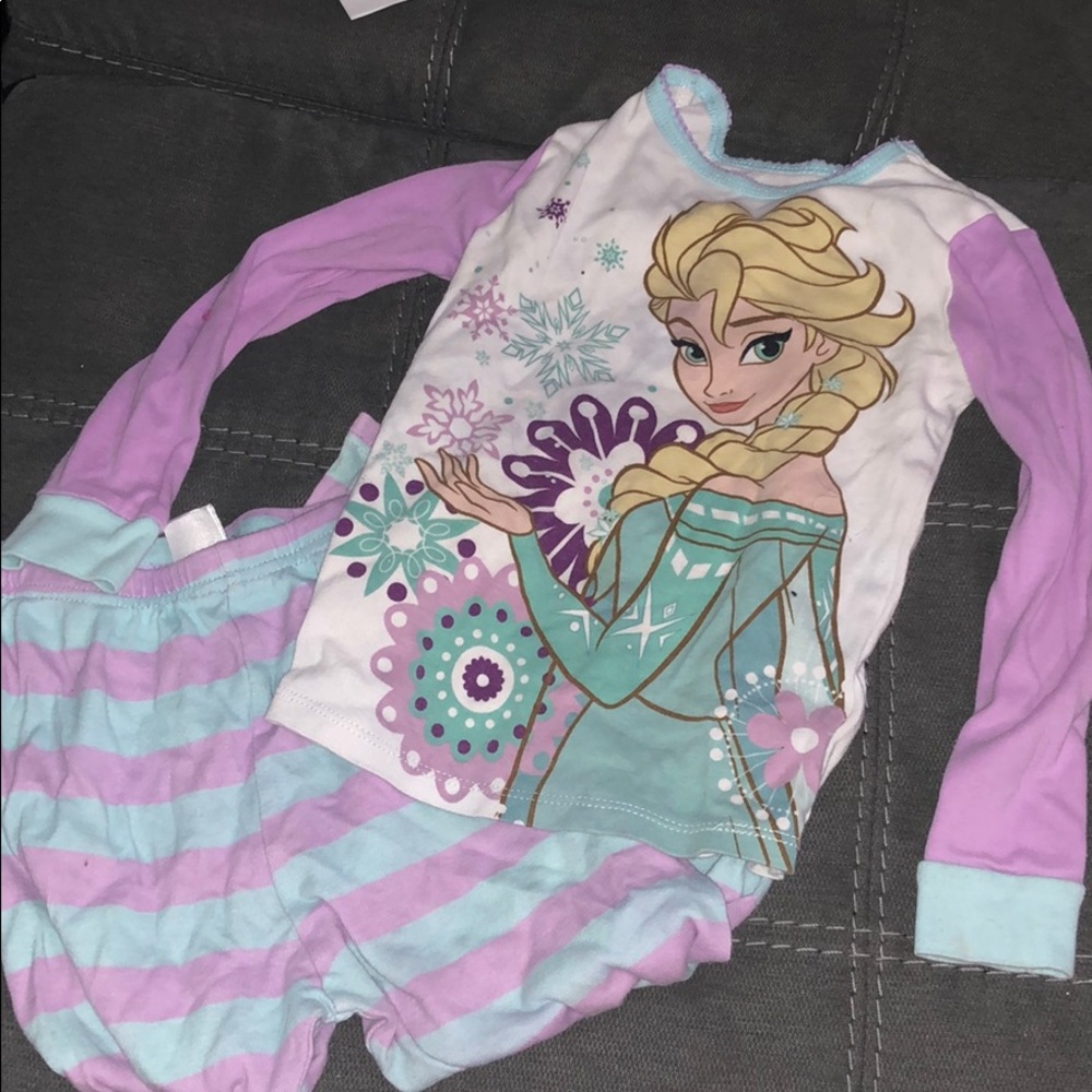 Disney frozen pajama set size 8